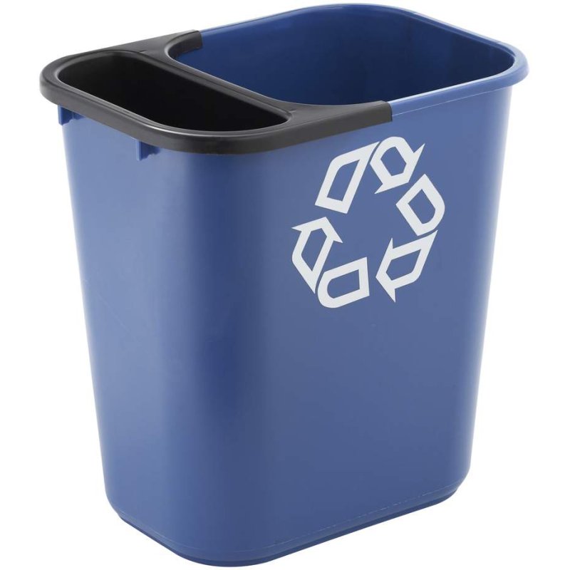 Rubbermaid corbeille, rectangulaire, noir, 26,6 litres
